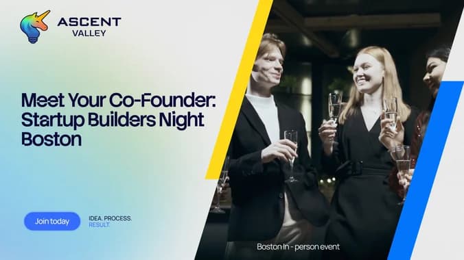 Meet Your Co-Founder: Startup Builders Night in Boston