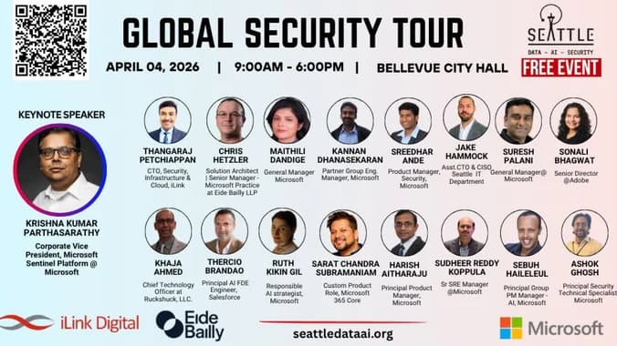 Global Security Tour 2026 | Microsoft Keynote + Women in Tech + Hackathon | FREE